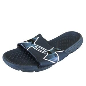 Under Armour Men's Sandals Black‎ Size 10M Slide Synthetic